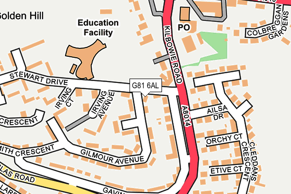 G81 6AL map - OS OpenMap – Local (Ordnance Survey)