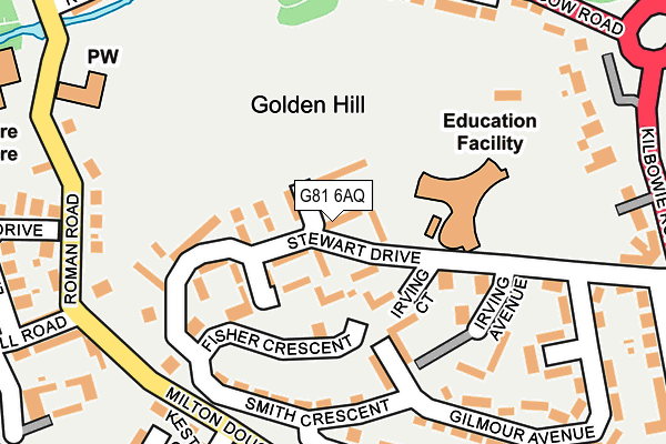 G81 6AQ map - OS OpenMap – Local (Ordnance Survey)