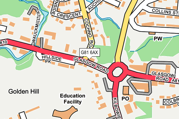 G81 6AX map - OS OpenMap – Local (Ordnance Survey)