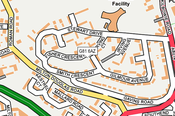 G81 6AZ map - OS OpenMap – Local (Ordnance Survey)