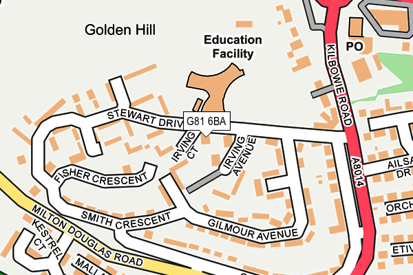 G81 6BA map - OS OpenMap – Local (Ordnance Survey)