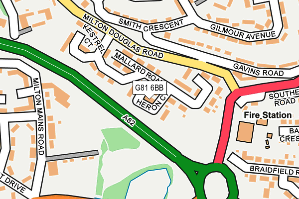 G81 6BB map - OS OpenMap – Local (Ordnance Survey)