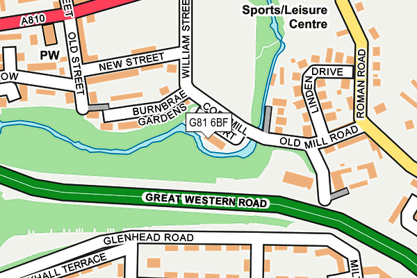 G81 6BF map - OS OpenMap – Local (Ordnance Survey)