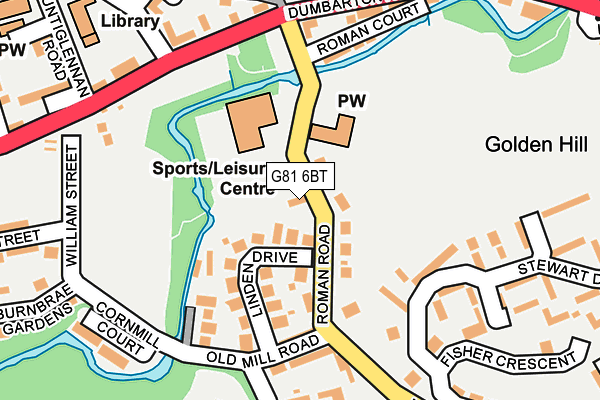 G81 6BT map - OS OpenMap – Local (Ordnance Survey)