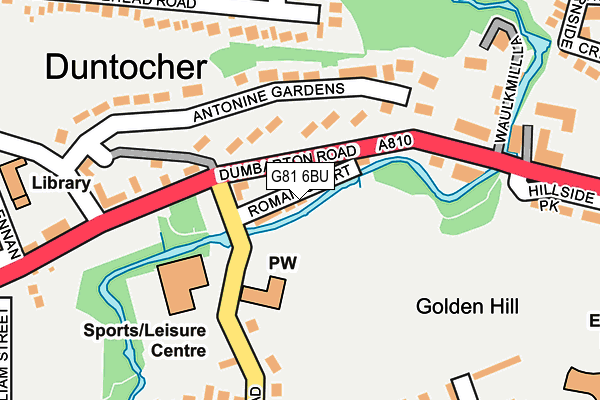 G81 6BU map - OS OpenMap – Local (Ordnance Survey)