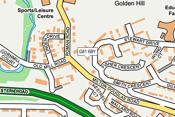 G81 6BY map - OS OpenMap – Local (Ordnance Survey)