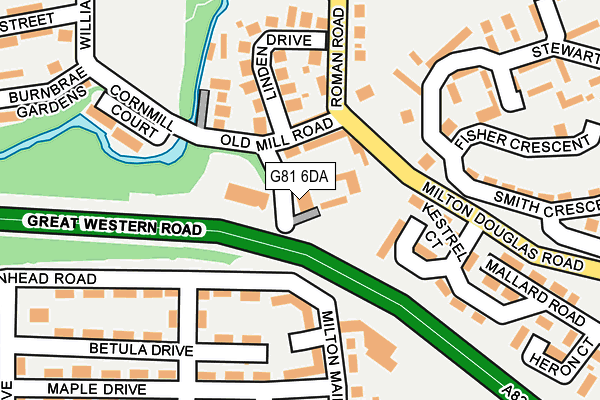 G81 6DA map - OS OpenMap – Local (Ordnance Survey)
