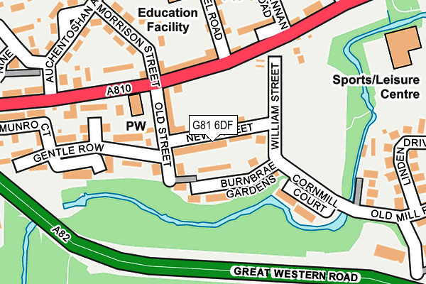 G81 6DF map - OS OpenMap – Local (Ordnance Survey)