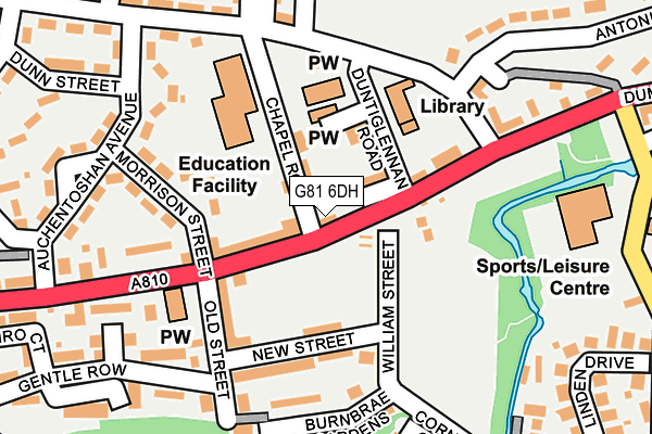 G81 6DH map - OS OpenMap – Local (Ordnance Survey)