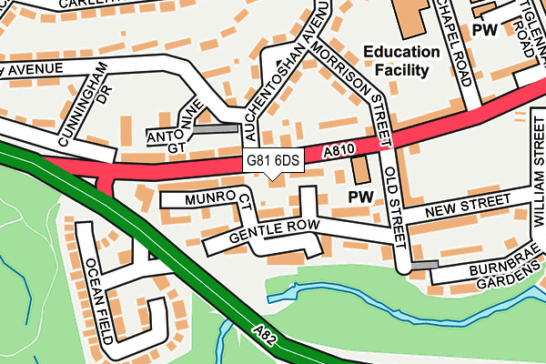 G81 6DS map - OS OpenMap – Local (Ordnance Survey)