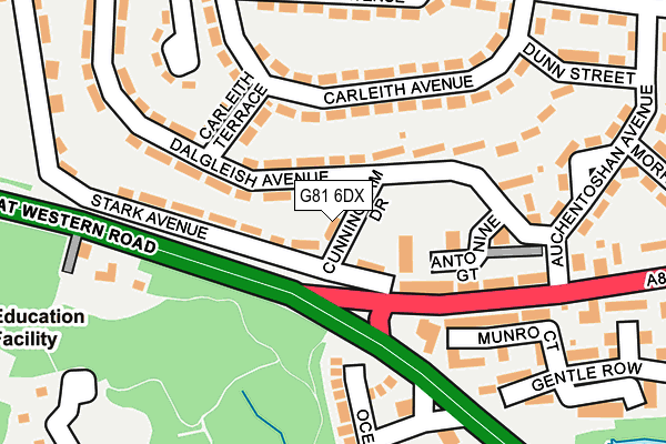 G81 6DX map - OS OpenMap – Local (Ordnance Survey)