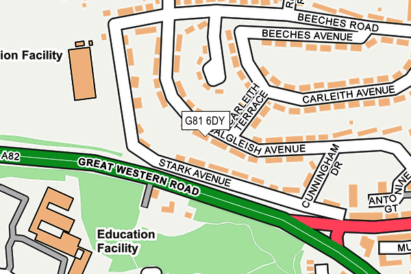 G81 6DY map - OS OpenMap – Local (Ordnance Survey)
