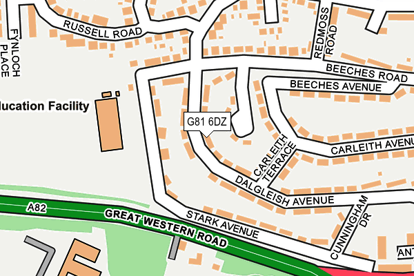 G81 6DZ map - OS OpenMap – Local (Ordnance Survey)