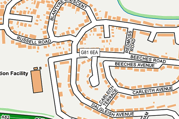 G81 6EA map - OS OpenMap – Local (Ordnance Survey)