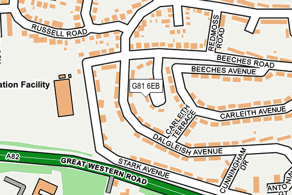 G81 6EB map - OS OpenMap – Local (Ordnance Survey)