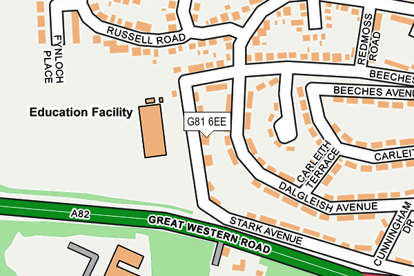 G81 6EE map - OS OpenMap – Local (Ordnance Survey)