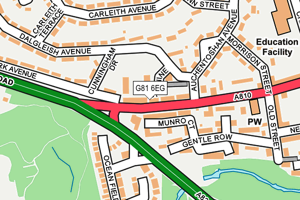 G81 6EG map - OS OpenMap – Local (Ordnance Survey)