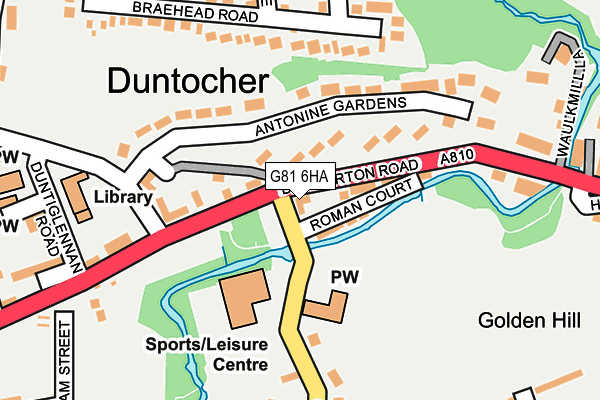 G81 6HA map - OS OpenMap – Local (Ordnance Survey)