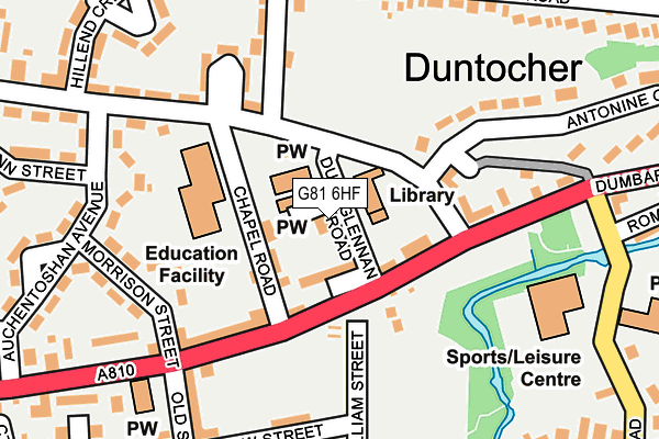 G81 6HF map - OS OpenMap – Local (Ordnance Survey)