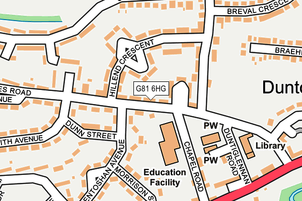 G81 6HG map - OS OpenMap – Local (Ordnance Survey)