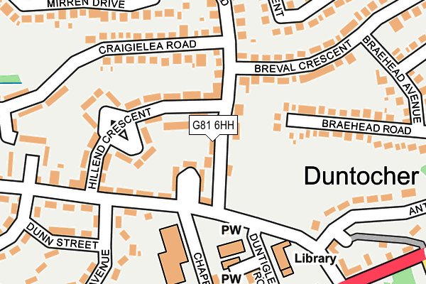 G81 6HH map - OS OpenMap – Local (Ordnance Survey)