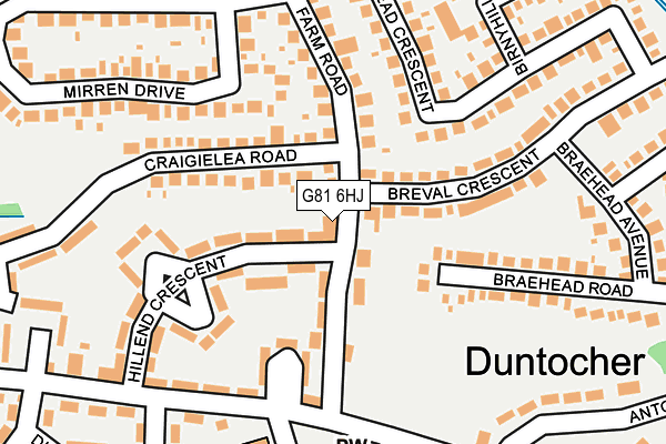 G81 6HJ map - OS OpenMap – Local (Ordnance Survey)