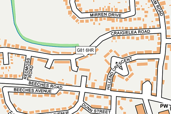 G81 6HR map - OS OpenMap – Local (Ordnance Survey)