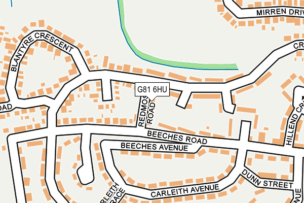 G81 6HU map - OS OpenMap – Local (Ordnance Survey)