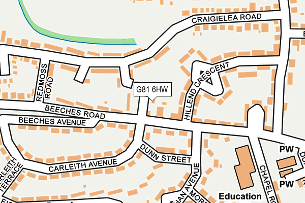 G81 6HW map - OS OpenMap – Local (Ordnance Survey)