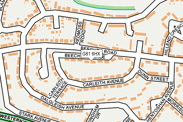 G81 6HX map - OS OpenMap – Local (Ordnance Survey)