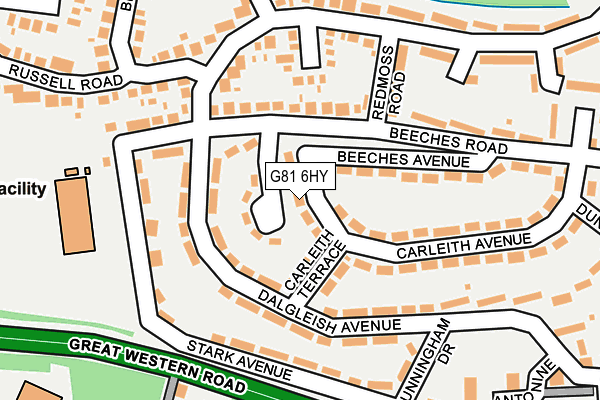G81 6HY map - OS OpenMap – Local (Ordnance Survey)