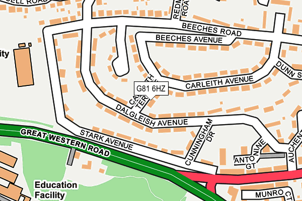 G81 6HZ map - OS OpenMap – Local (Ordnance Survey)
