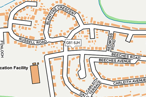 G81 6JH map - OS OpenMap – Local (Ordnance Survey)