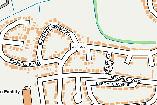 G81 6JJ map - OS OpenMap – Local (Ordnance Survey)