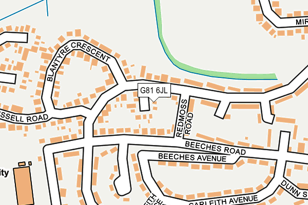 G81 6JL map - OS OpenMap – Local (Ordnance Survey)