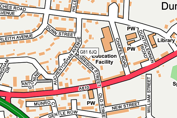 G81 6JQ map - OS OpenMap – Local (Ordnance Survey)