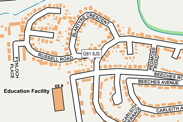 G81 6JS map - OS OpenMap – Local (Ordnance Survey)