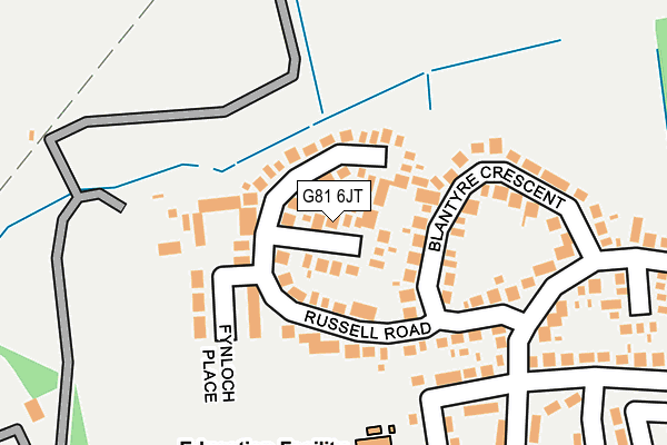G81 6JT map - OS OpenMap – Local (Ordnance Survey)