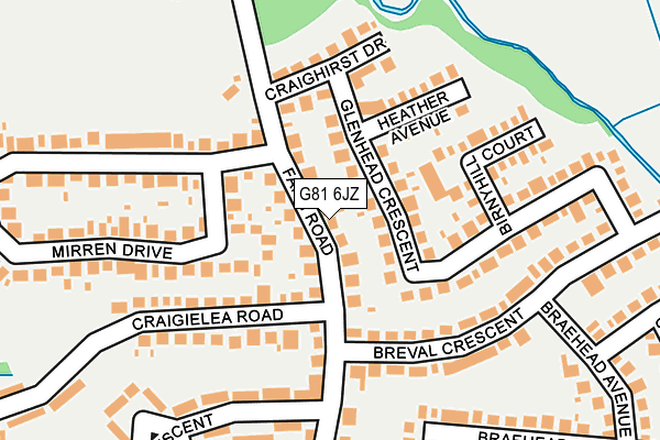 G81 6JZ map - OS OpenMap – Local (Ordnance Survey)