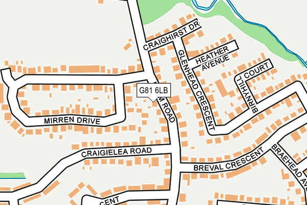 G81 6LB map - OS OpenMap – Local (Ordnance Survey)