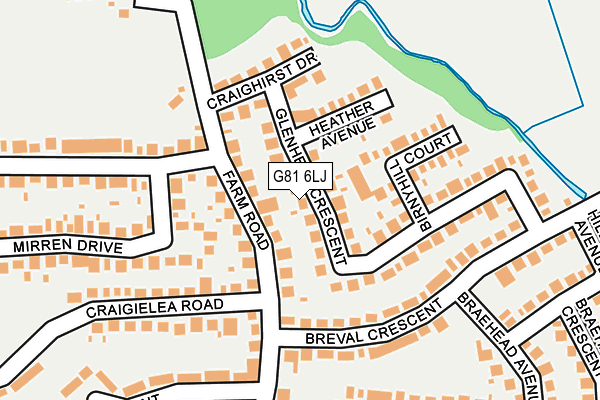 G81 6LJ map - OS OpenMap – Local (Ordnance Survey)