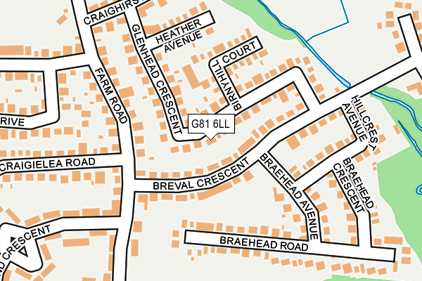 G81 6LL map - OS OpenMap – Local (Ordnance Survey)