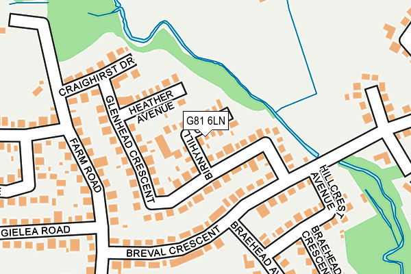 G81 6LN map - OS OpenMap – Local (Ordnance Survey)