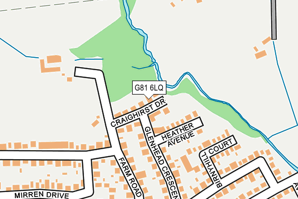 G81 6LQ map - OS OpenMap – Local (Ordnance Survey)