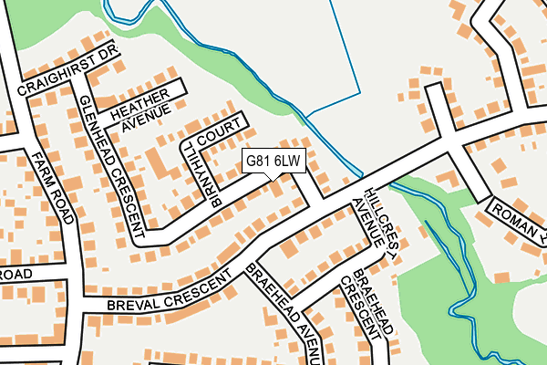 G81 6LW map - OS OpenMap – Local (Ordnance Survey)