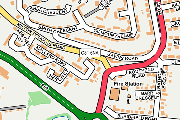 G81 6NA map - OS OpenMap – Local (Ordnance Survey)