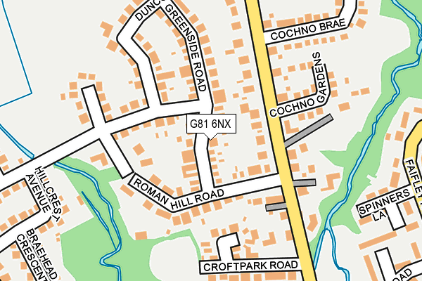 G81 6NX map - OS OpenMap – Local (Ordnance Survey)