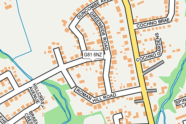 G81 6NZ map - OS OpenMap – Local (Ordnance Survey)