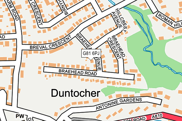 G81 6PJ map - OS OpenMap – Local (Ordnance Survey)