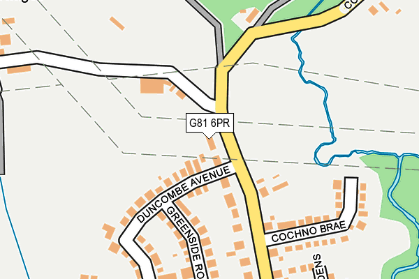 G81 6PR map - OS OpenMap – Local (Ordnance Survey)